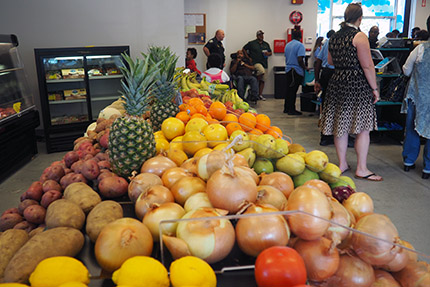 Evans Center produce