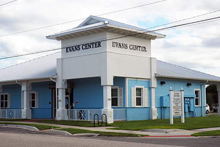 Evans Center, community facility providing food access, healthcare, and community space